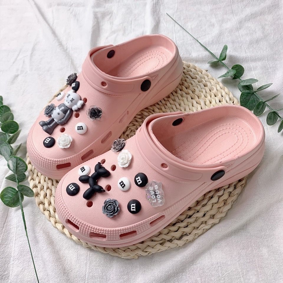 Giày Sandal Đế Dày Tăng Chiều Cao Chống Trượt Đính Búp Bê Hoạt Hình Và Bong Bóng Dễ Thương Thời Trang Mùa Hè Dành Cho Bạn Nữ