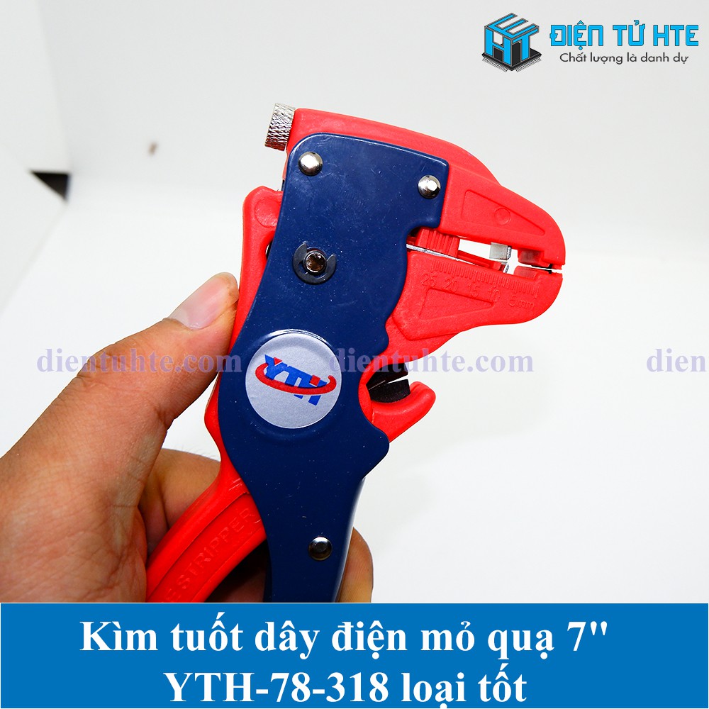 Kìm tuốt dây điện mỏ quạ 7&quot; YTH-78-318 loại tốt