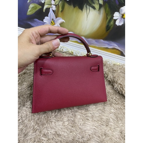 Túi xách màu mận size 19