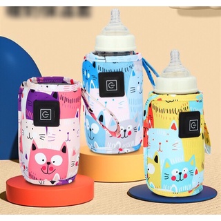 Tấm ủ bình sữa hoạt hình USB