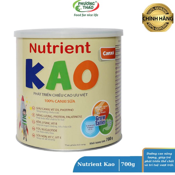 Sữa bột Nutrient KAO 700g Date T7.2023