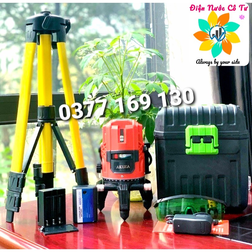 MÁY CÂN BẰNG LASER AKUZA A32X CÂN MỰC, BẮN CỐT, ĐÁNH THẰNG BẰNG 5 TIA XANH