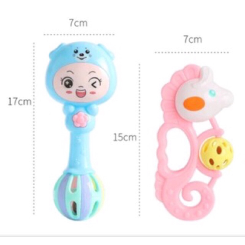 Túi lục lạc đồ chơi cho bé gồm 7 chi tiết ( loại tốt )