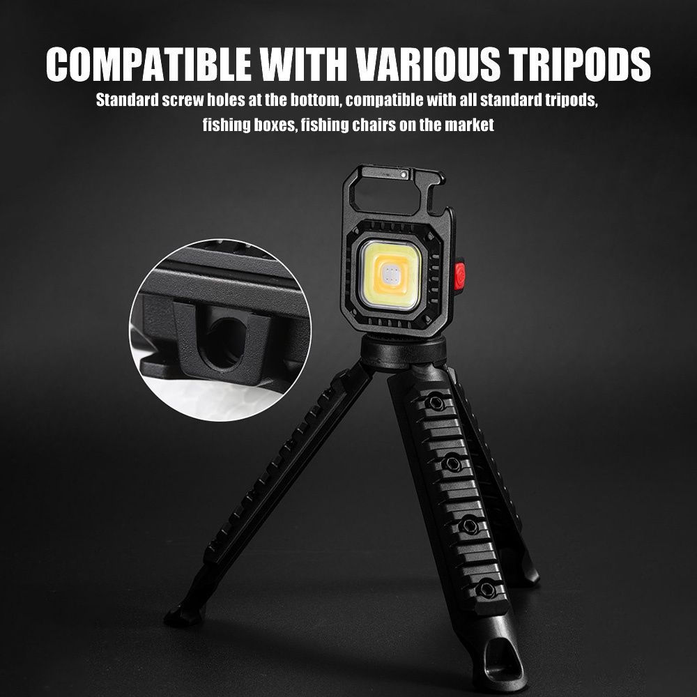 ✨Đèn Pin✨Đèn Làm Việc Mini Cầm Tay COB/USB 800 Lumens Có Móc Khóa Có Thể Sạc Lại Cho Cắm Trại Ngoài Trời