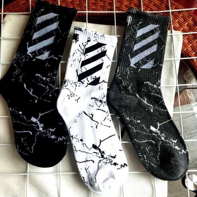 Tất vớ OFF WHITE phẩy sơn hàng Quảng Châu