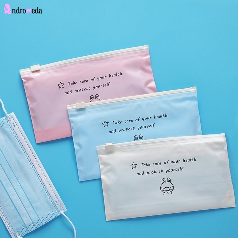 Túi đựng khẩu trang trong suốt chống bụi tiện dụng