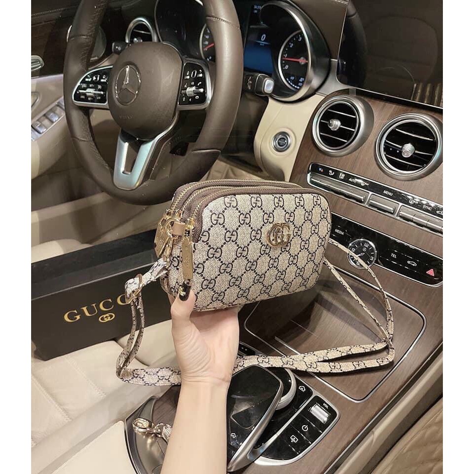 Túi xách gucci đeo chéo 3 ngăn mẫu mới 2021