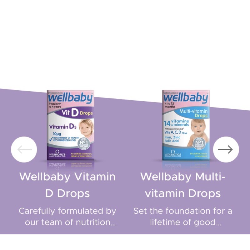 Vitamin D3 & Multi Wellbaby Drops 400iu 30ml