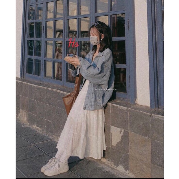 Áo khoác jean logo chất jean dày cao cấp loại 1 siêu xinh, cực phẩm luôn nha MEMN mã 1171