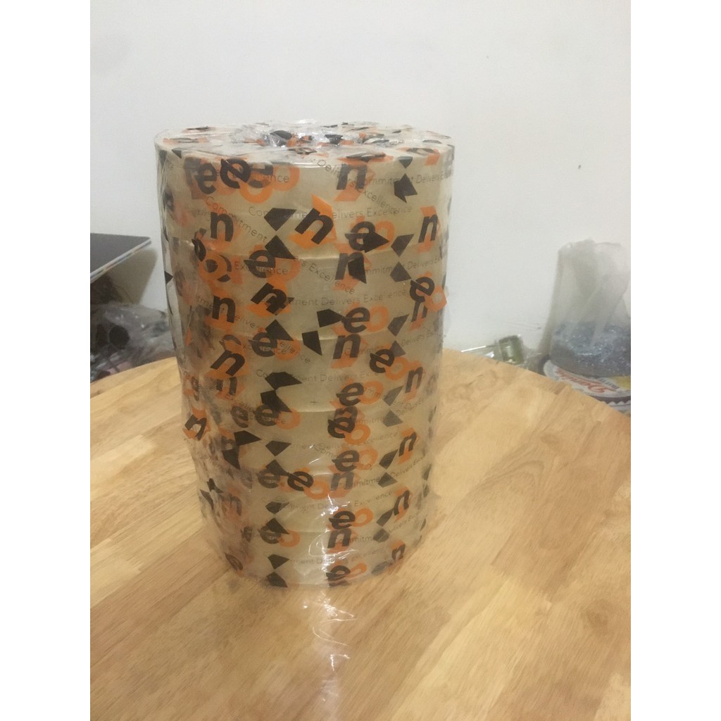 Băng dính trong 1kg lõi nhựa khổ 2,4mm Gem Decor