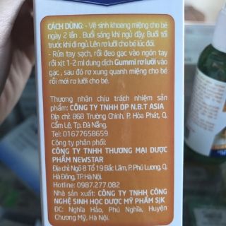 Xịt rơ lưỡi thảo dược Gummi