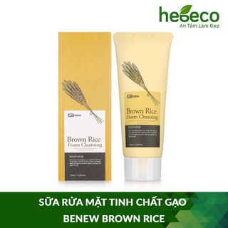 Sữa rửa mặt làm sạch sâu và làm trắng tinh chất gạo BENEW Brown Rice 100ml - Hàn Quốc Chính Hãng
