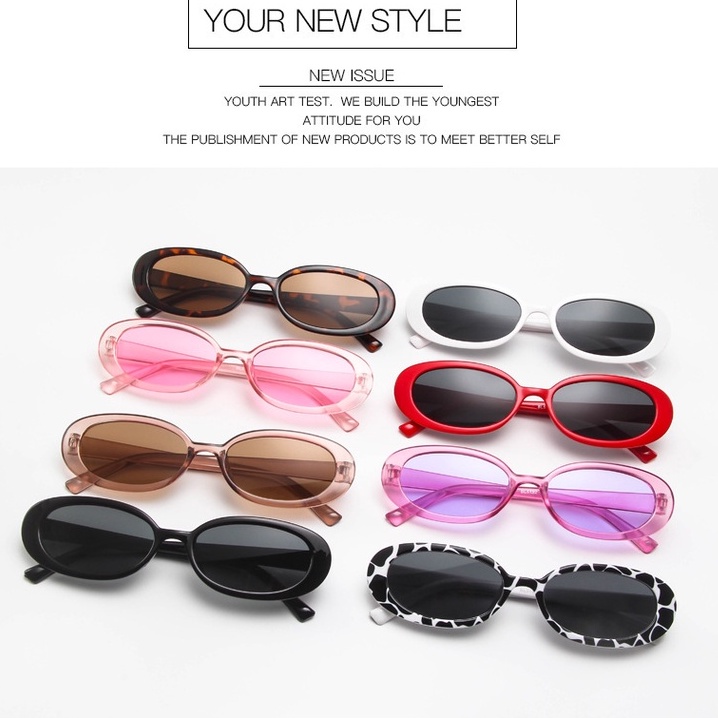 Kính Mát Gọng oval Thời Trang Cho Nữ