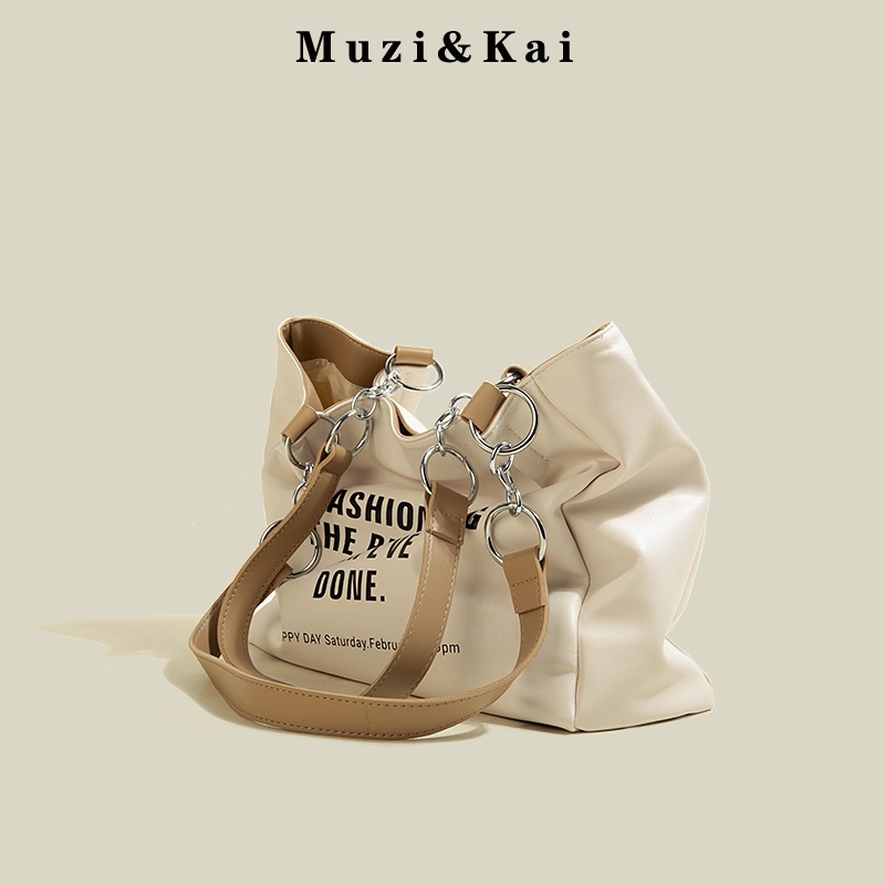 Muzi &amp; Kai Túi Tote Cỡ Lớn Phong Cách Cổ Điển Thời Trang Thu Đông Mới Dành Cho Nữ Phù Hợp Với Mùa Thu Và Mùa Đông 2021
