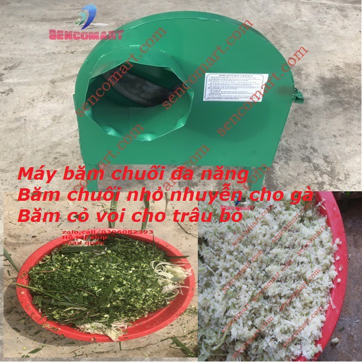 Máy băm chuối mịn công suất 1500W khung sắt