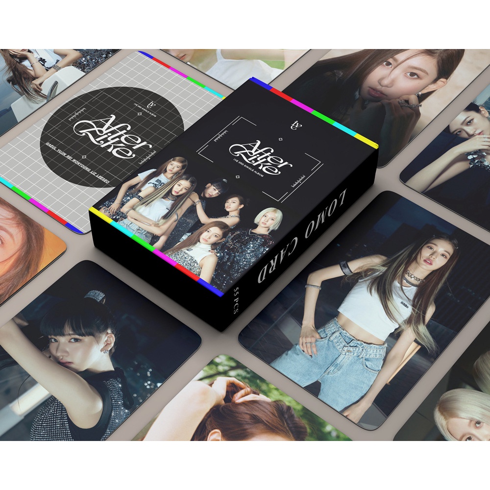Kpop IVE Album After Like Photocard IVE Love Dive Lomo Card