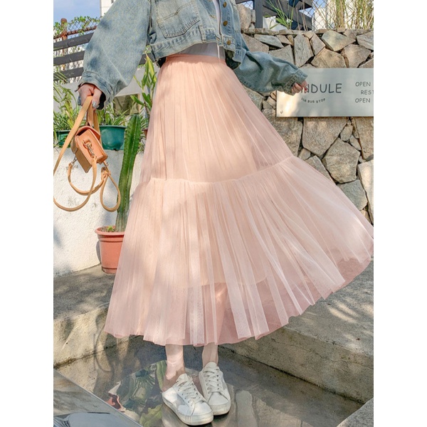 Chân Váy Dài Xếp Ly Thời Trang Mùa Hè Dành Cho Nữ