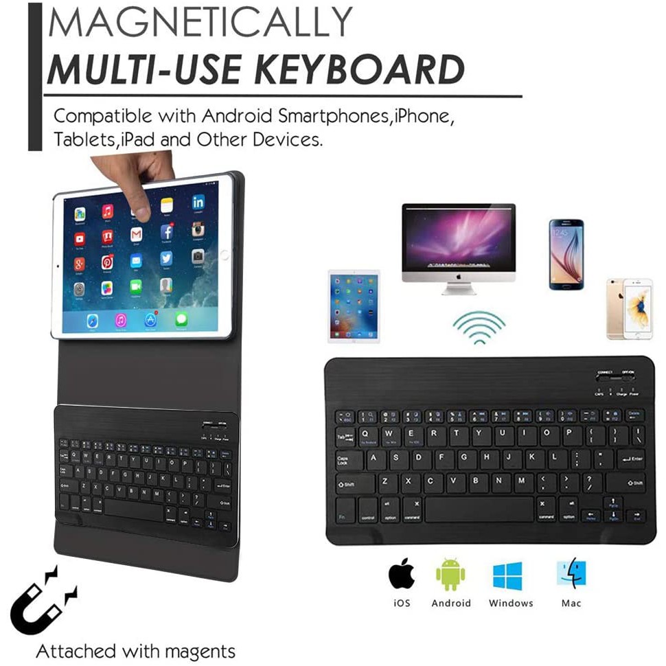 Bàn phím Bluetooth ko dây cho tablet táo Pro Mini Android IOS