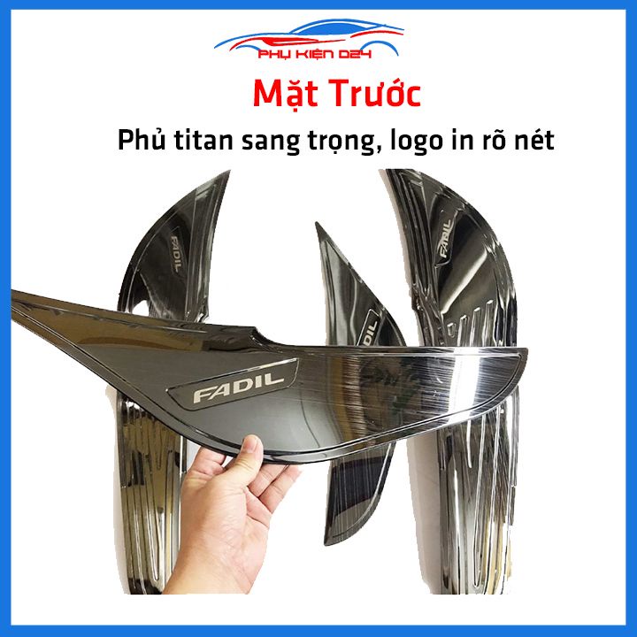 Bộ ốp tapli Fadil Fadil 2019-2023 vân Titan chống xước va đập khi mở cửa và làm đẹp xe