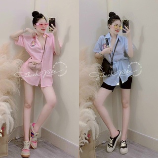 ÁO SƠ MI SỌC FORM RỘNG (KÈM VIDEO HÌNH THẬT)