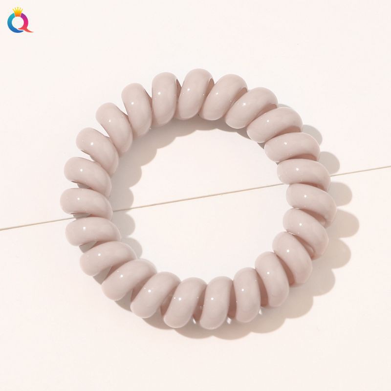 10 Dây buộc tóc, thun buộc tóc lò xo màu nude loại lớn cho bạn gái sang chảnh