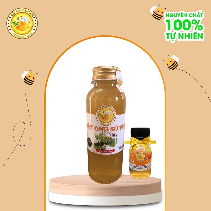 Mật ong nguyên chất hoa sú vẹt Hải Hưng 1000-500-330ml