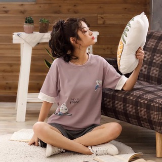 Bộ cotton nữ mùa hè hàng đẹp