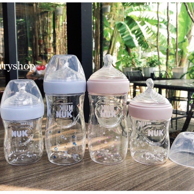 Bình NUK simply hoạ tiết 150ml 270ml