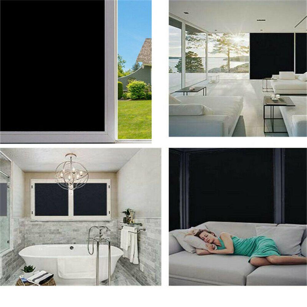Miếng Dán Cửa Sổ Màu Đen Chống Tia UV Có Thể Tháo Rời