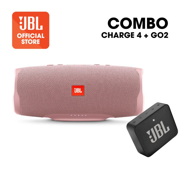 [Mã 2404EL10K giảm 10K đơn 20K] |Combo| Loa Bluetooth JBL Charge 4 + Loa Bluetooth JBL Go 2 - Hàng Chính Hãng