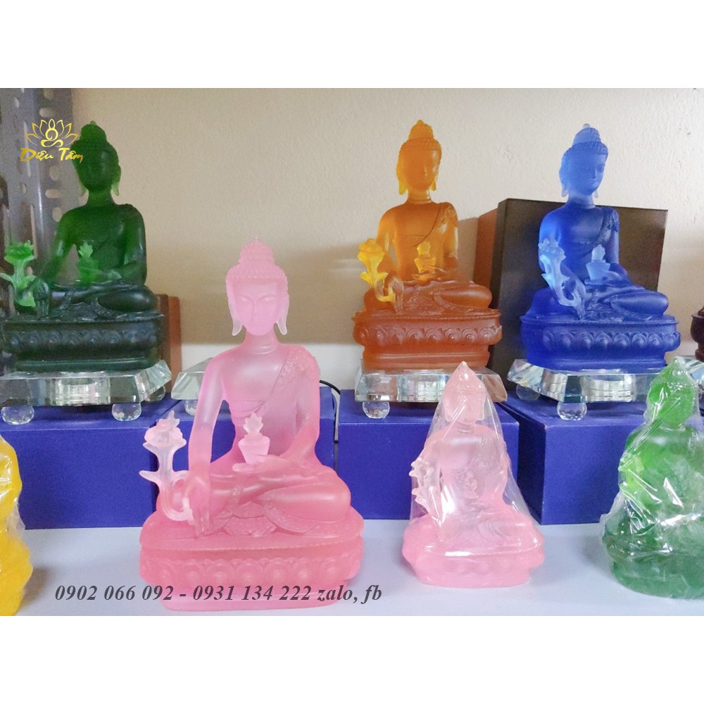 Bộ Tượng phật dược sư các màu size 19cm- 7 vị