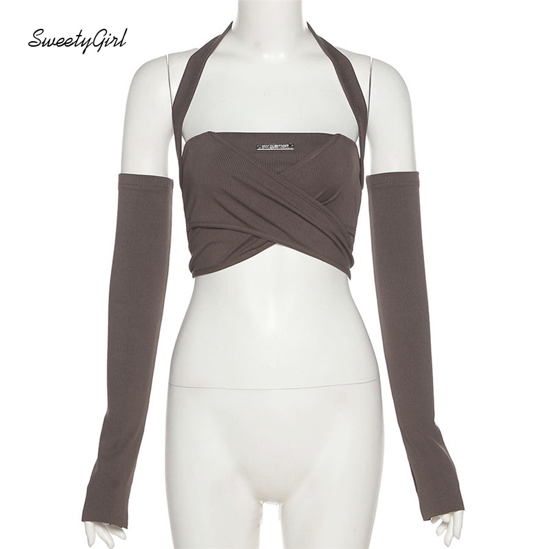 Áo yếm màu trơn dáng ôm hở lưng thời trang cho nữ