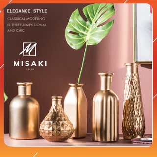 Bình hoa thủy tinh mạ vàng, sang trọng, tinh tế giá bán cho 1 lọ