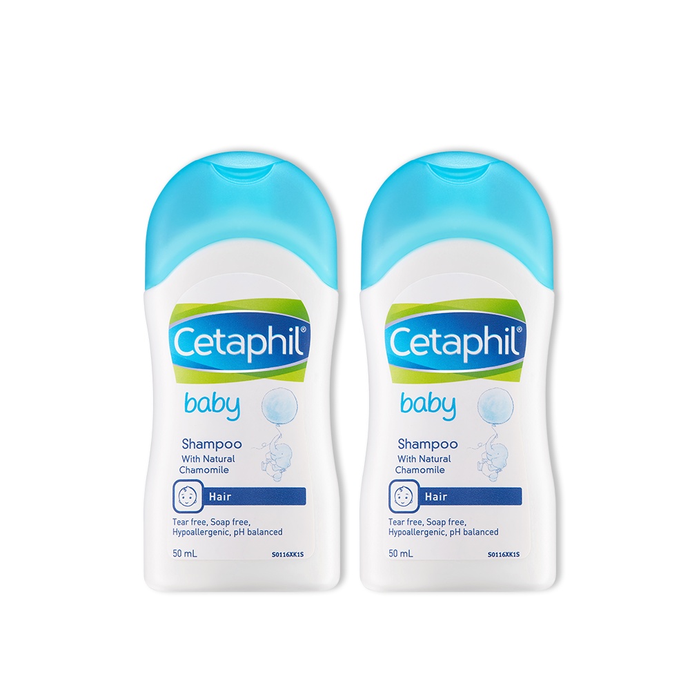 [Hàng tặng không bán] Combo 2 Dầu gội dịu nhẹ cho bé Cetaphil Baby Shampoo 50ml