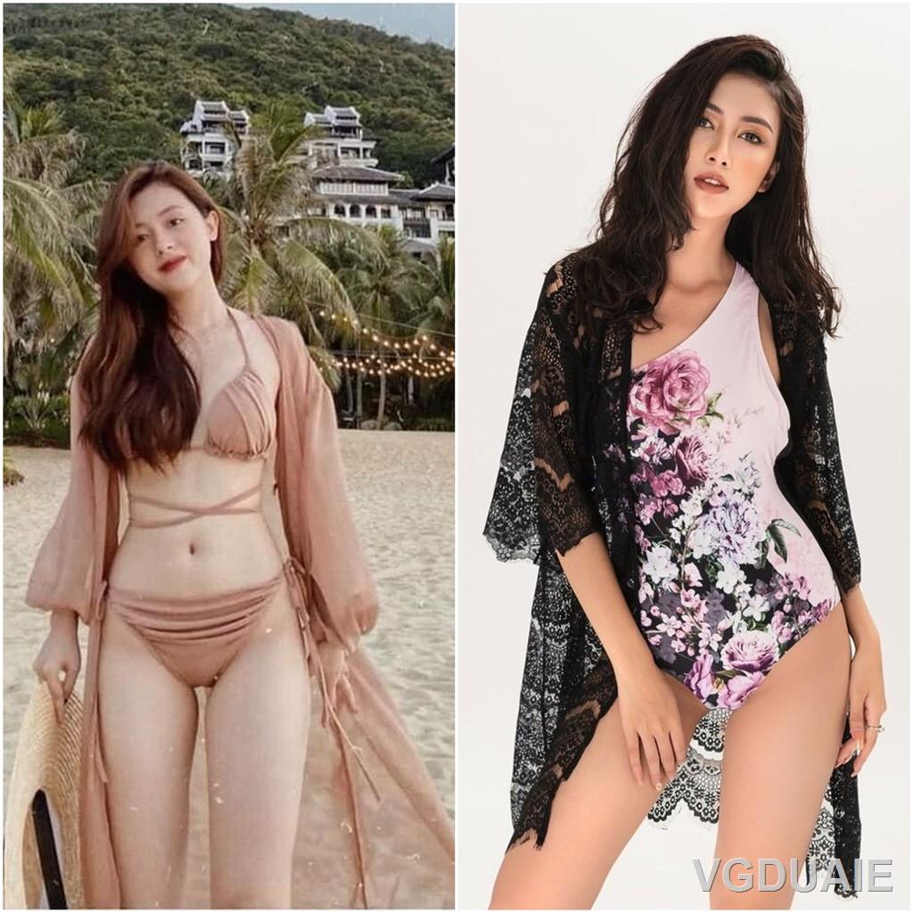 ✙▪Áo choàng đi biển (20 mẫu dài-ngắn) Áo khoác ngoài bikini đồ ngủ kimono voan ren hàng đẹp | BigBuy360 - bigbuy360.vn