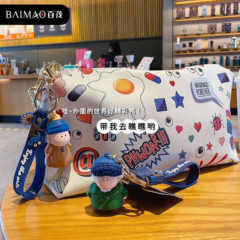 Móc Khóa Đính Ngọc Trai Nhân Vật Hoạt Hình Dễ Thương