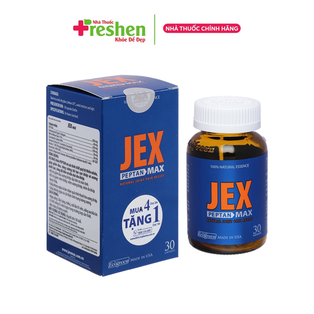 ✅ (CHÍNH HÃNG) JEX Viên uống hỗ trợ điều trị viêm khớp - bổ khớp, tái tạo sụn khớp