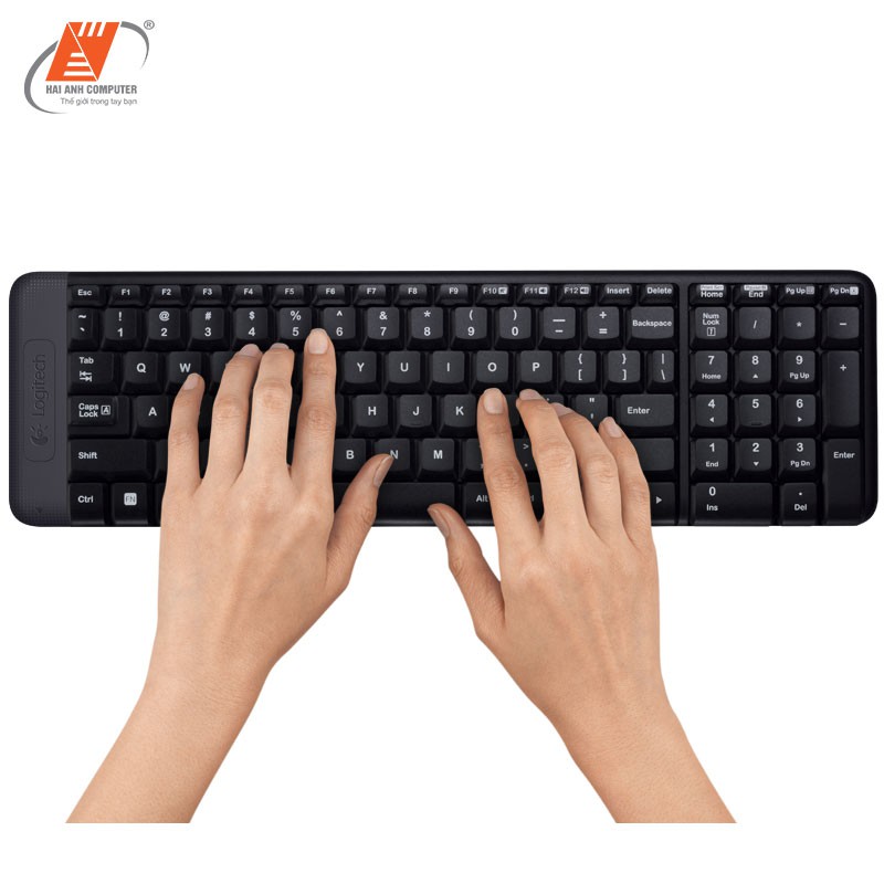 Bộ Bàn phím Chuột không dây Key + Mouse Logitech Wireless MK220 | Tuổi thọ cao - Phím gõ êm - Hàng chính hãng