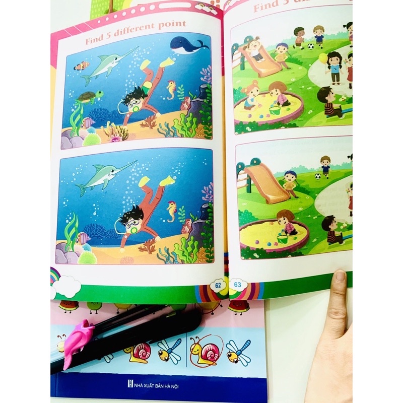 Sách - Bộ 4 quyển Trò chơi MÊ CUNG phát triển trí tuệ phiên bản Wipe Clean viết xóa được cho bé 2 - 6 tuổi