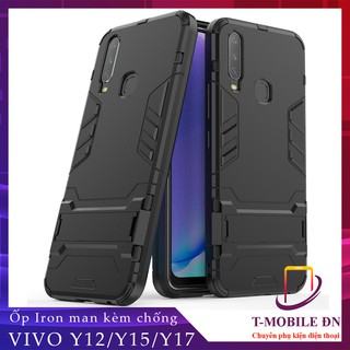 Ốp lưng Vivo Y12/ Vivo Y15/ Vivo Y17 iron man chống sốc có giá đỡ xem video tiện lợi