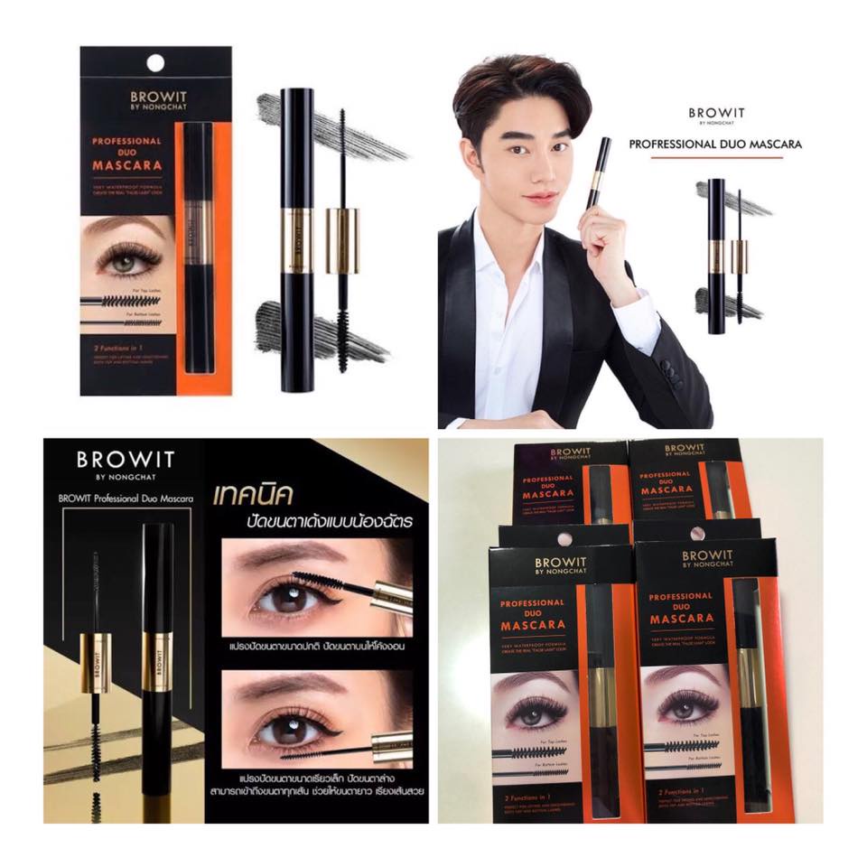 Mascara Nongchat 2 Đầu Browit Professional Duo Mascara 4 + 4g SEXY BLACK siêu chống nước