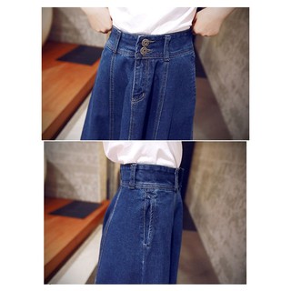 Đầm Denim Tung Xòe 2 Lớp