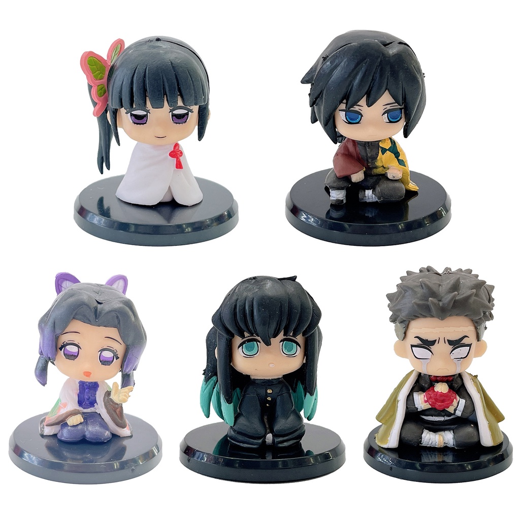 Bộ 5 Đồ trang trí Nhân Vật Tanjirou Nezuko Zenitsu Inosuke Trong Demon Slayer Độc Đáo Trang Trí Nhà Cửa