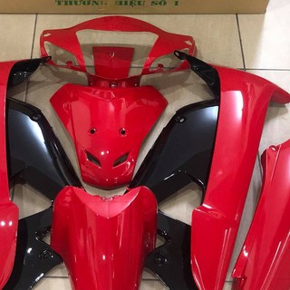 BỘ VỎ NHỰA WAVE CÁ ĐỎ ĐEN