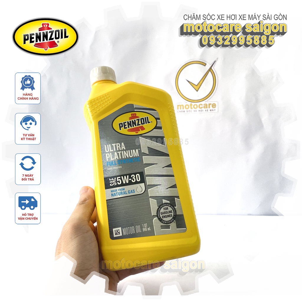 [TẶNG NHỚT SỐ] Nhớt xe tay ga Pennzoil 5W30 tặng nhớt hộp số cao cấp khi mua nhớt