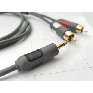 Dây 3.5 ra av BELKIN | Jack 3.5 ra bông sen loại tốt | dây 3,5 ly ra bông sen Belkin giúp truyền tín hiệu tốt hơn