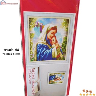 Tranh đính đá ABC đức mẹ 75cm x 67cm