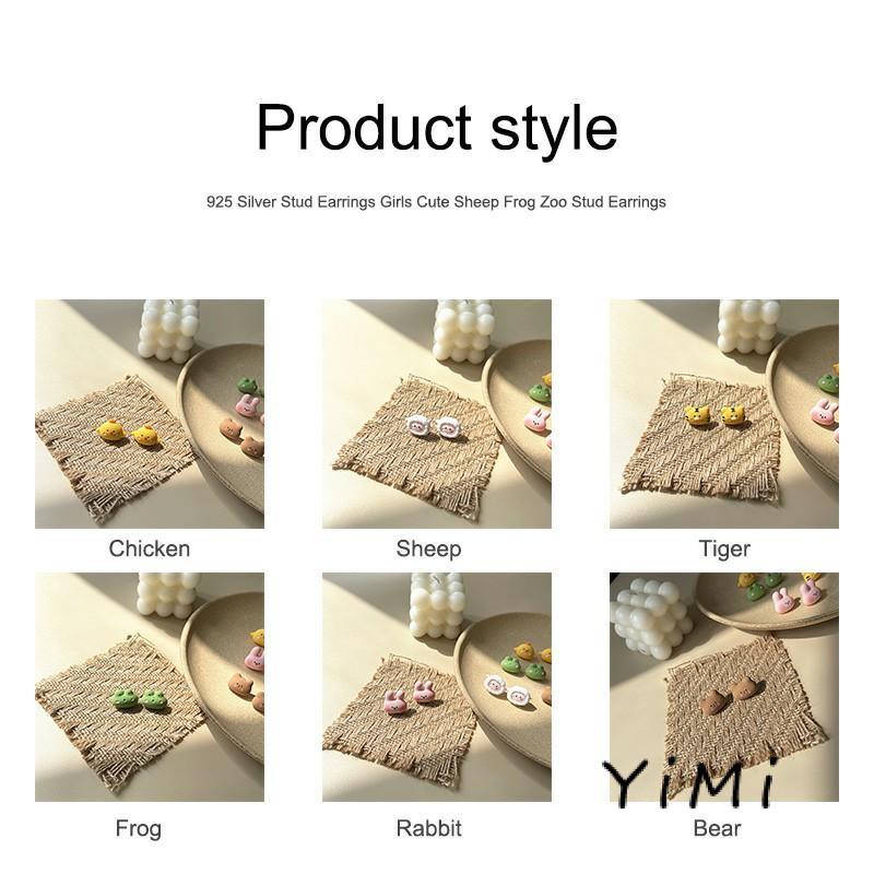 Khuyên Tai Bạc 925 Hình Động Vật Dễ Thương