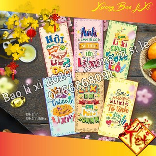 [Bán Lẻ Giá Sỉ] [SALE 1K] Bao Lì Xì 2020 - Chủ đề Hot Trend - Không Giới Hạn Số Lượng