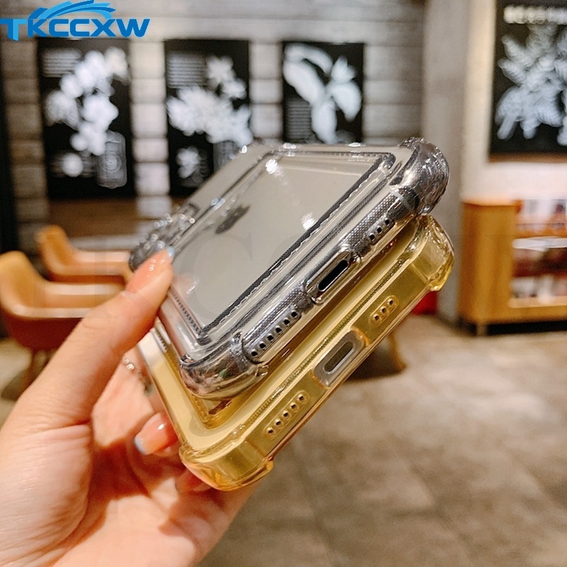 Ốp Điện Thoại Dẻo Trong Suốt Có Ngăn Đựng Thẻ Độc Đáo Chống Sốc Cho Huawei Mate 40 30 P50 P40 P30 Pro